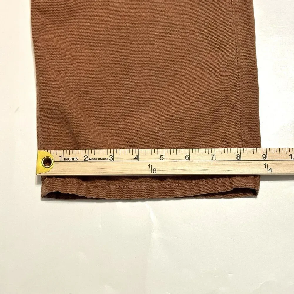 Reformation Jeans Women’s Size 29 High Rise Linen Toffee Brown Soft Pants USA - Picture 11 of 14